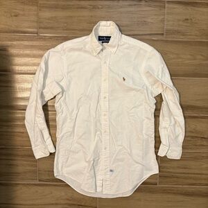 Ralph Lauren Men's Off-White Button-Up Shirt